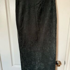 Elegant Black Velvet Skirt